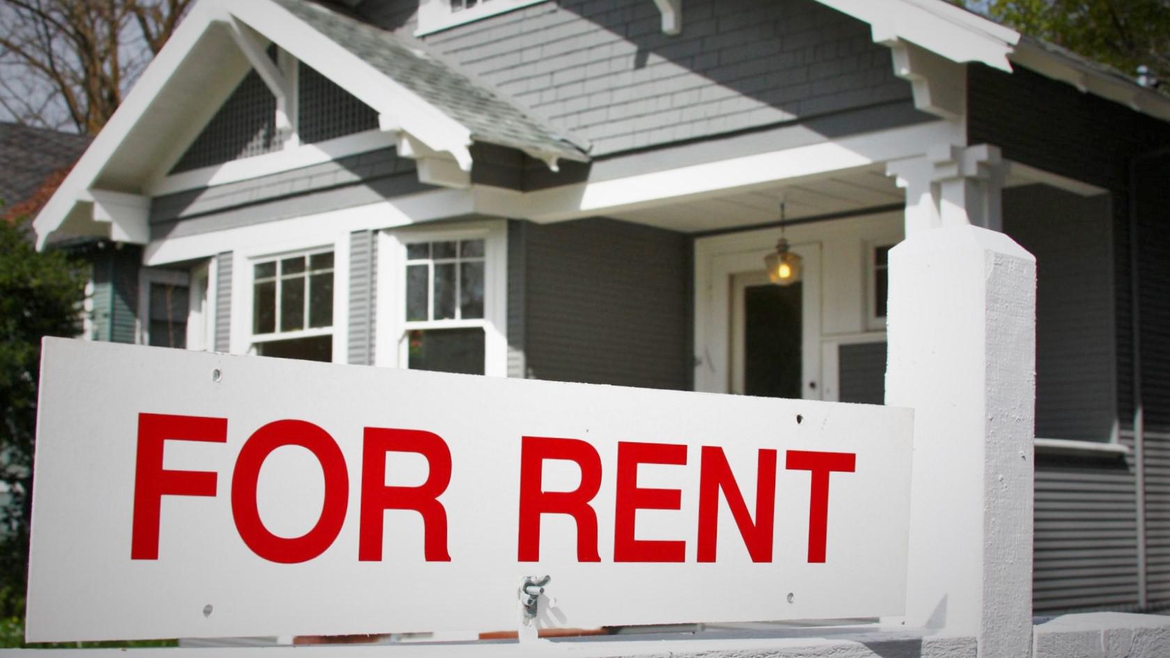 A house up for rent
