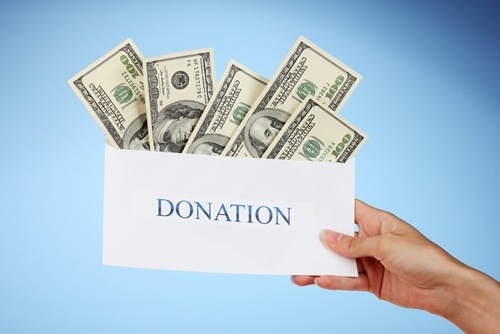 Donating Cash to Charity 